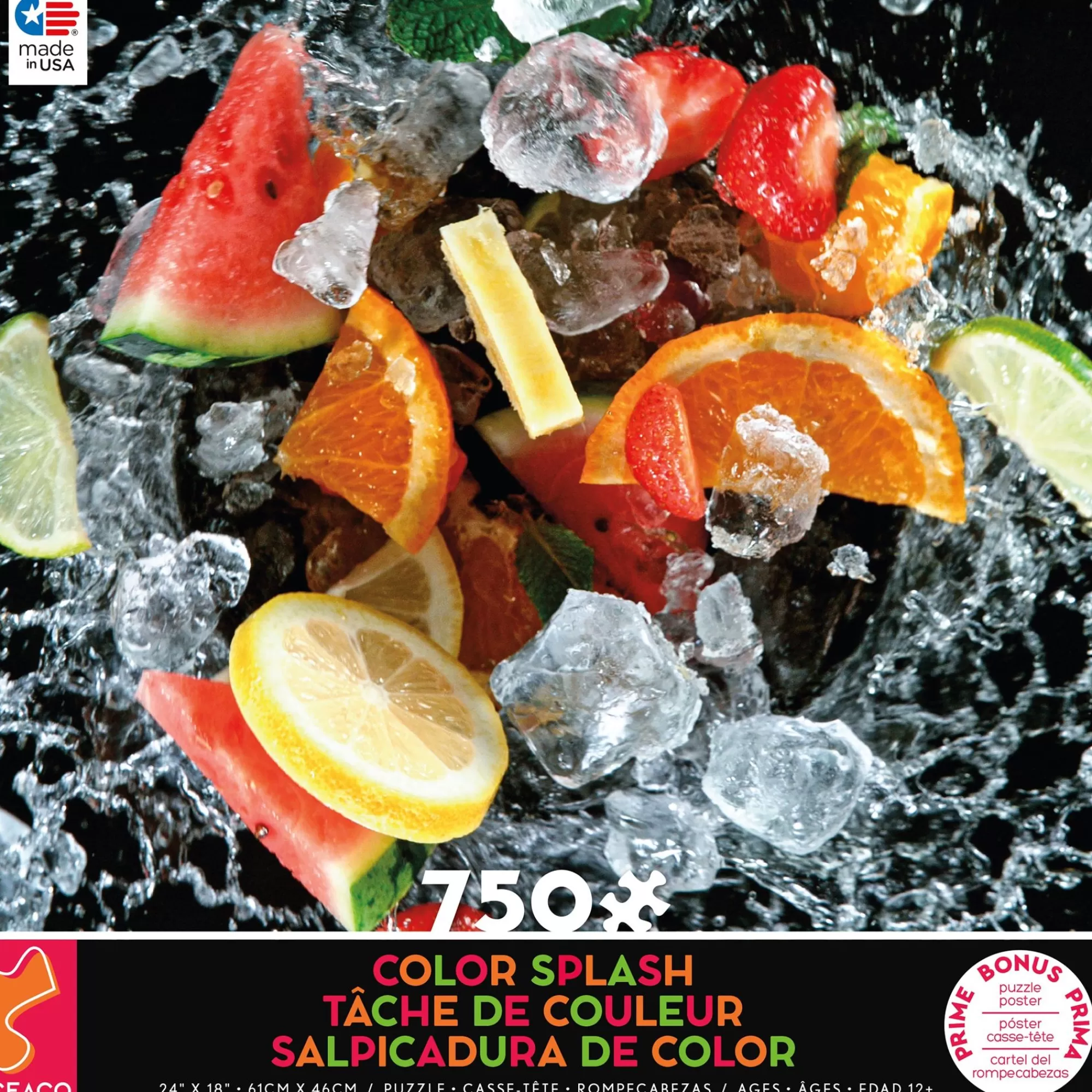 Ceaco Color Splash - Fruit Splash - 750 Piece Puzzle* Vibrant Colors