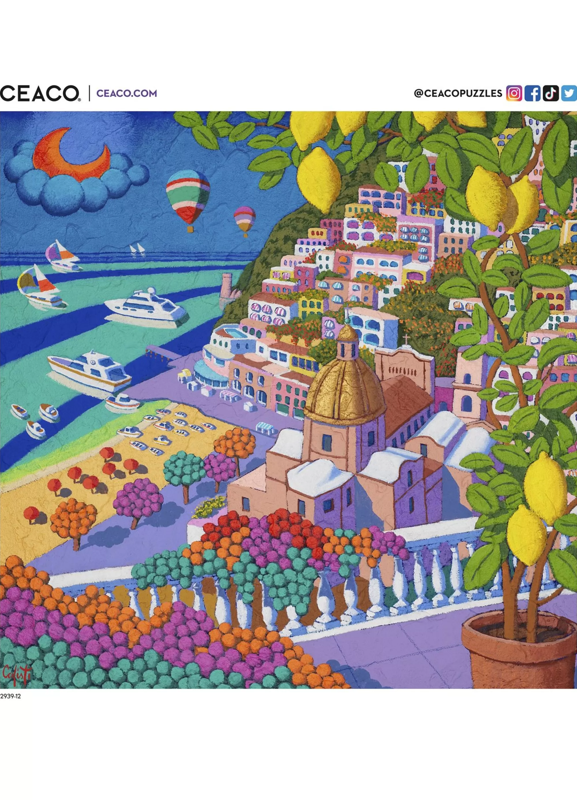 Ceaco Colorstory - Positano - 750 Piece Puzzle* Made In Usa' Puzzles