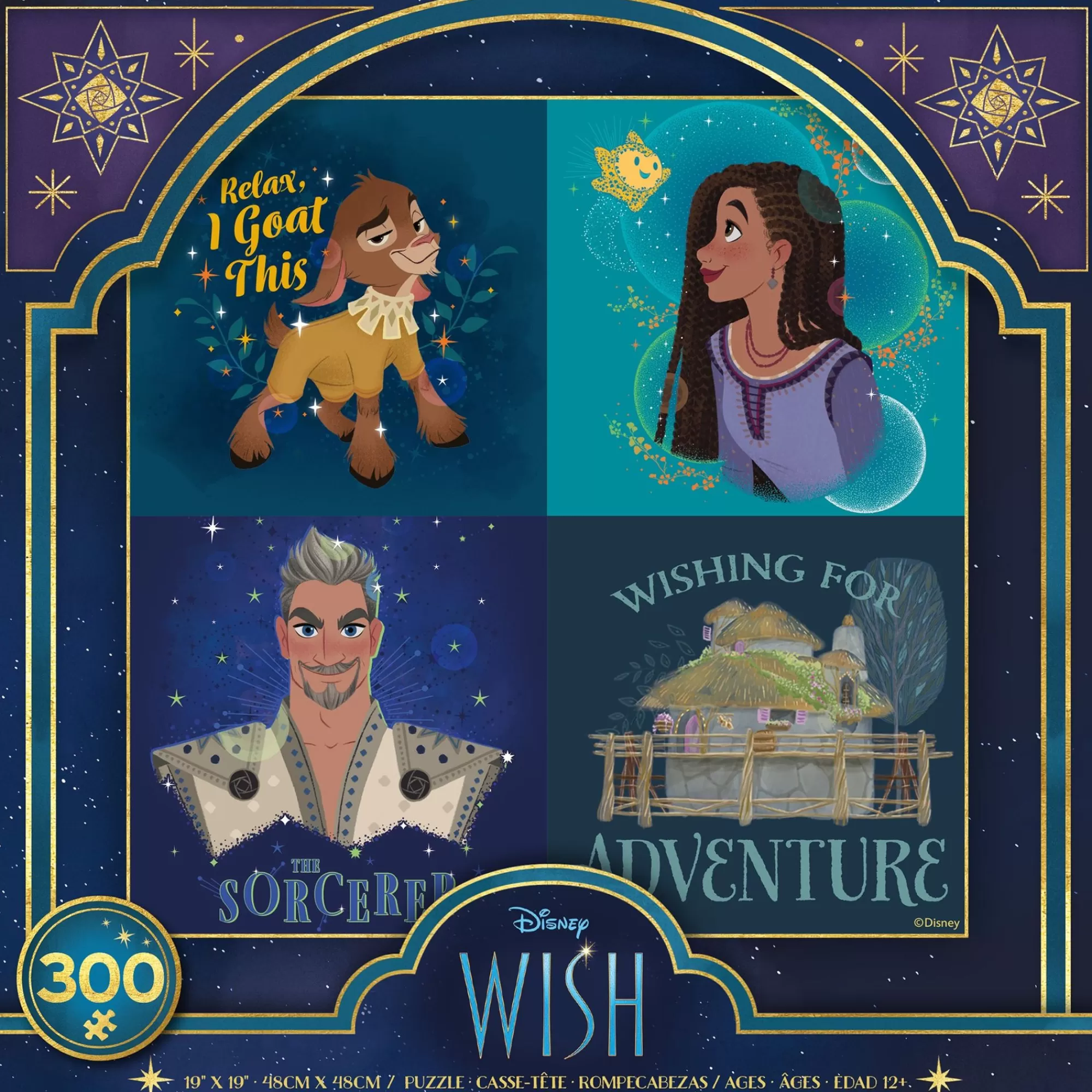 Ceaco Disney 300 Oversized Pieces - Wish Collage - 300 Piece Puzzle* Comic Art Puzzles
