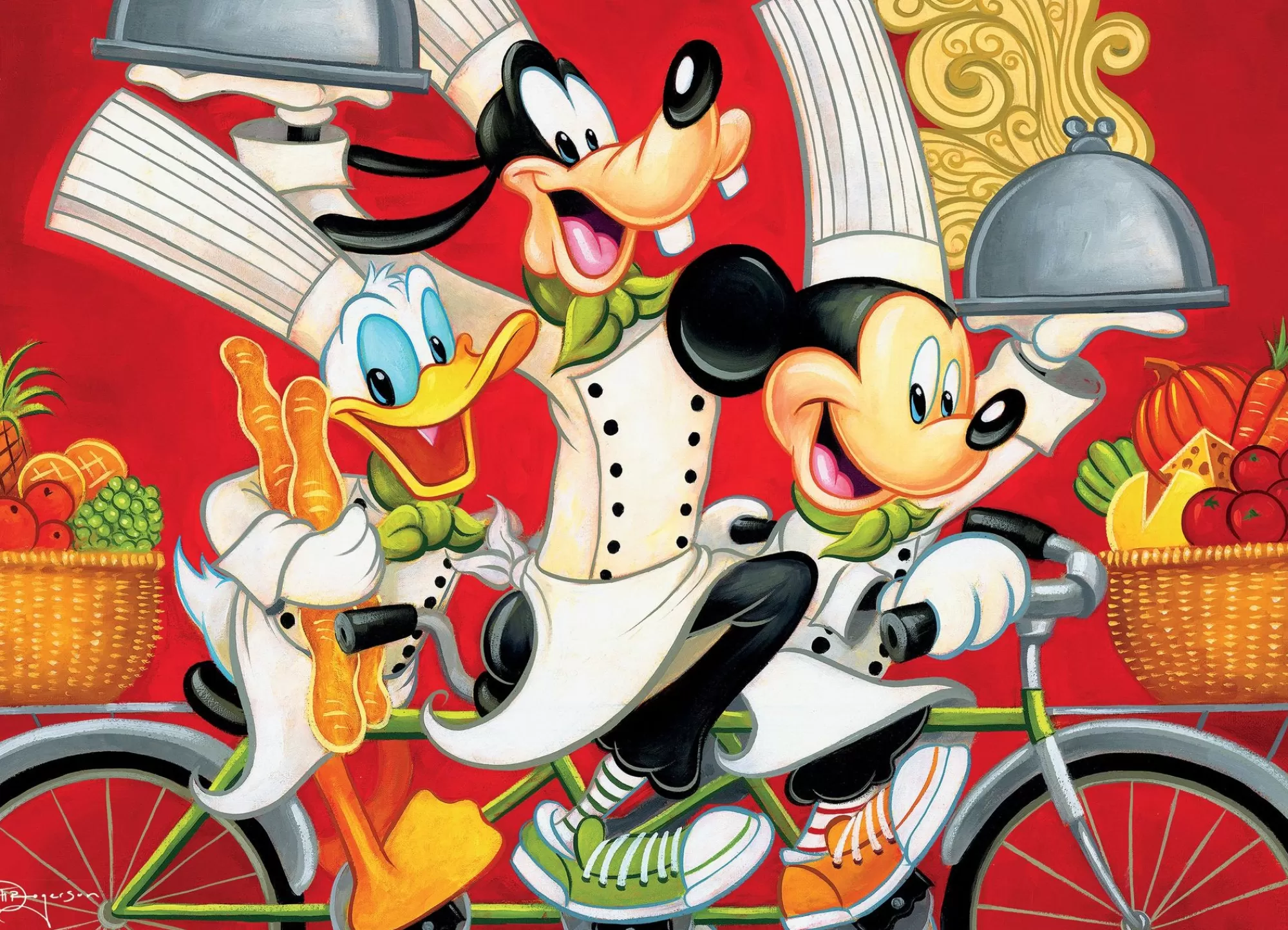 Ceaco Disney Fine Art - Wheeling In Flavor - 1000 Piece Puzzle* Disney Puzzles