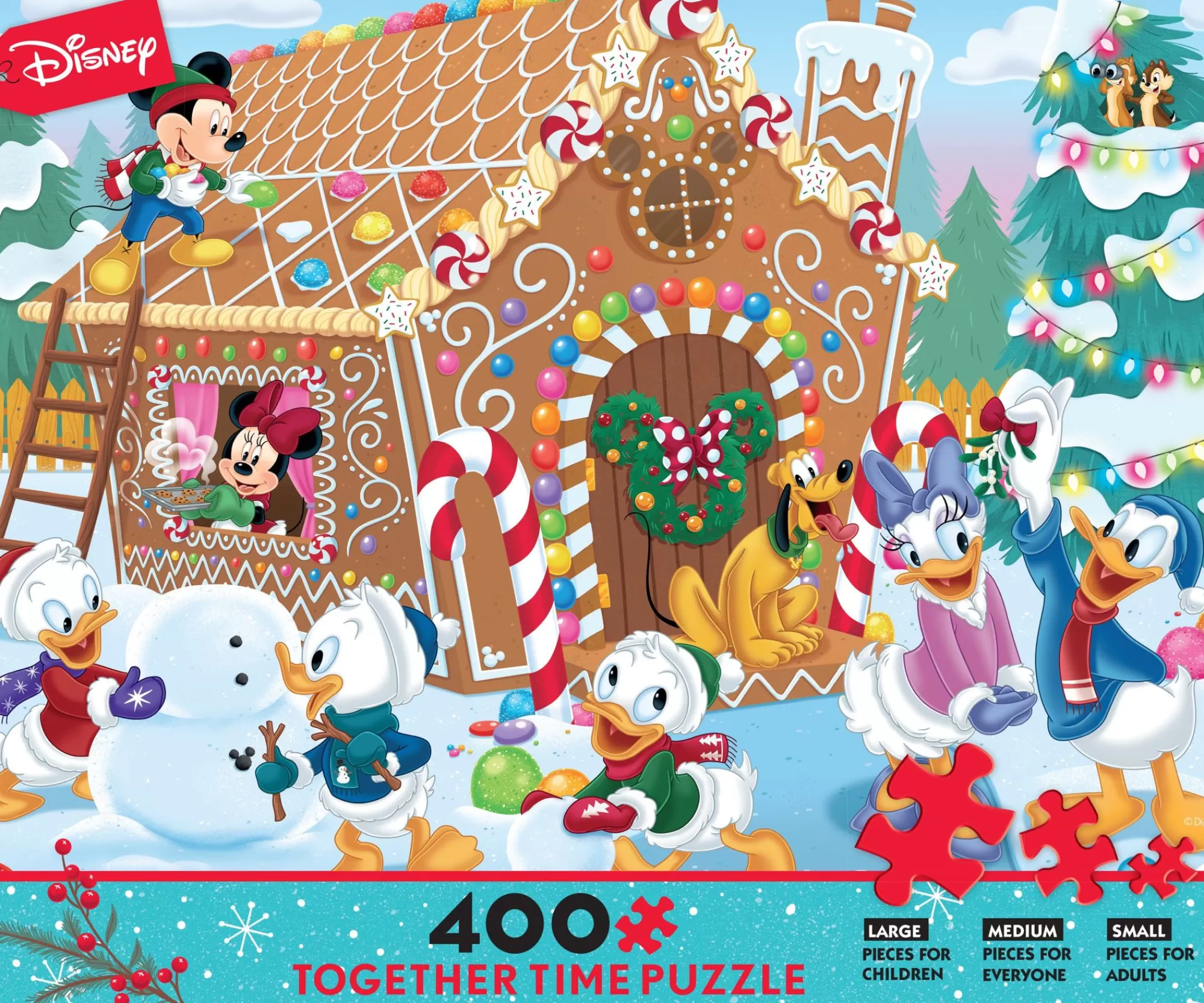 Ceaco Disney Holiday Together Time - Mickey'S Gingerbread House - 400 Piece Puzzle* Holiday Puzzles