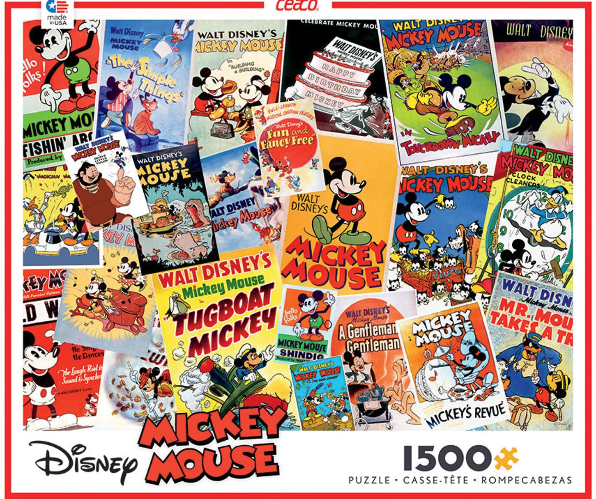 Ceaco Disney Vintage Collage - 1500 Piece Puzzle* Comic Art Puzzles