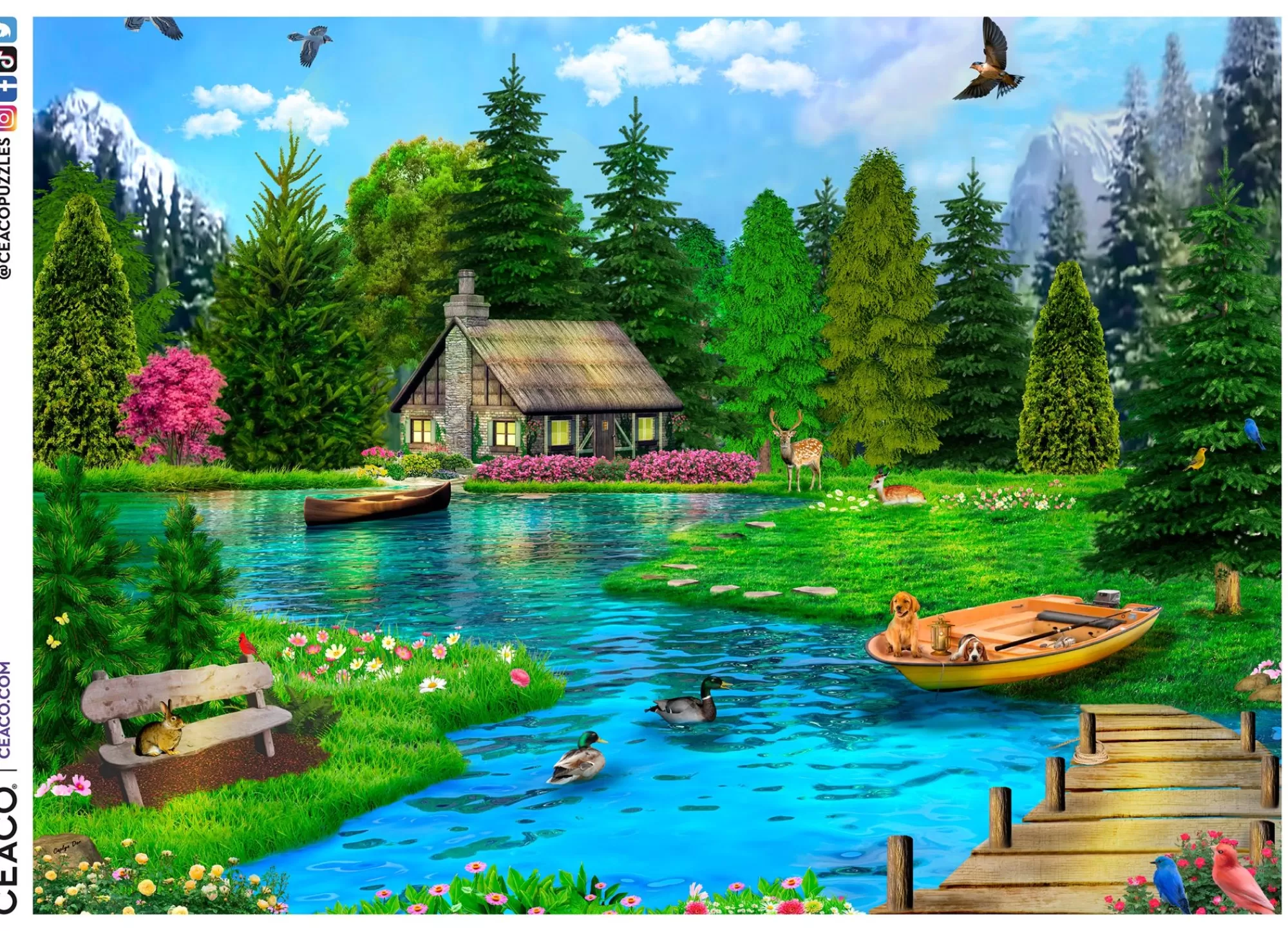 Ceaco Dream Lake- 1000 Piece Puzzle* Landscapes
