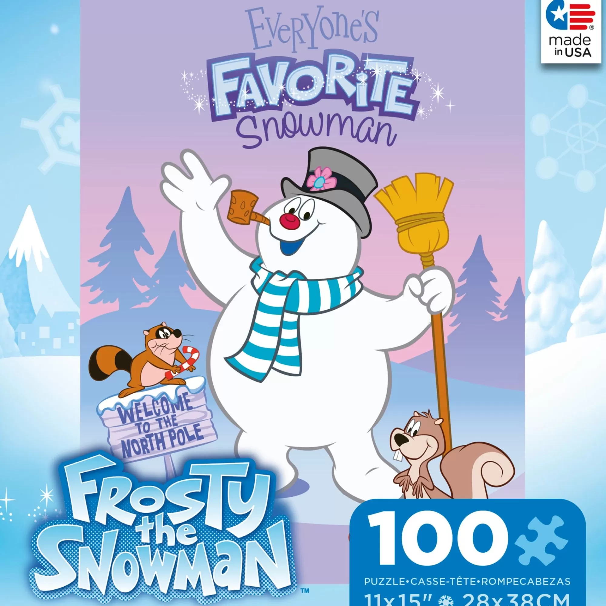 Ceaco Frosty The Snowman - Everyone'S Favorite Snowman - 100 Piece Kids Puzzle* Holiday Puzzles