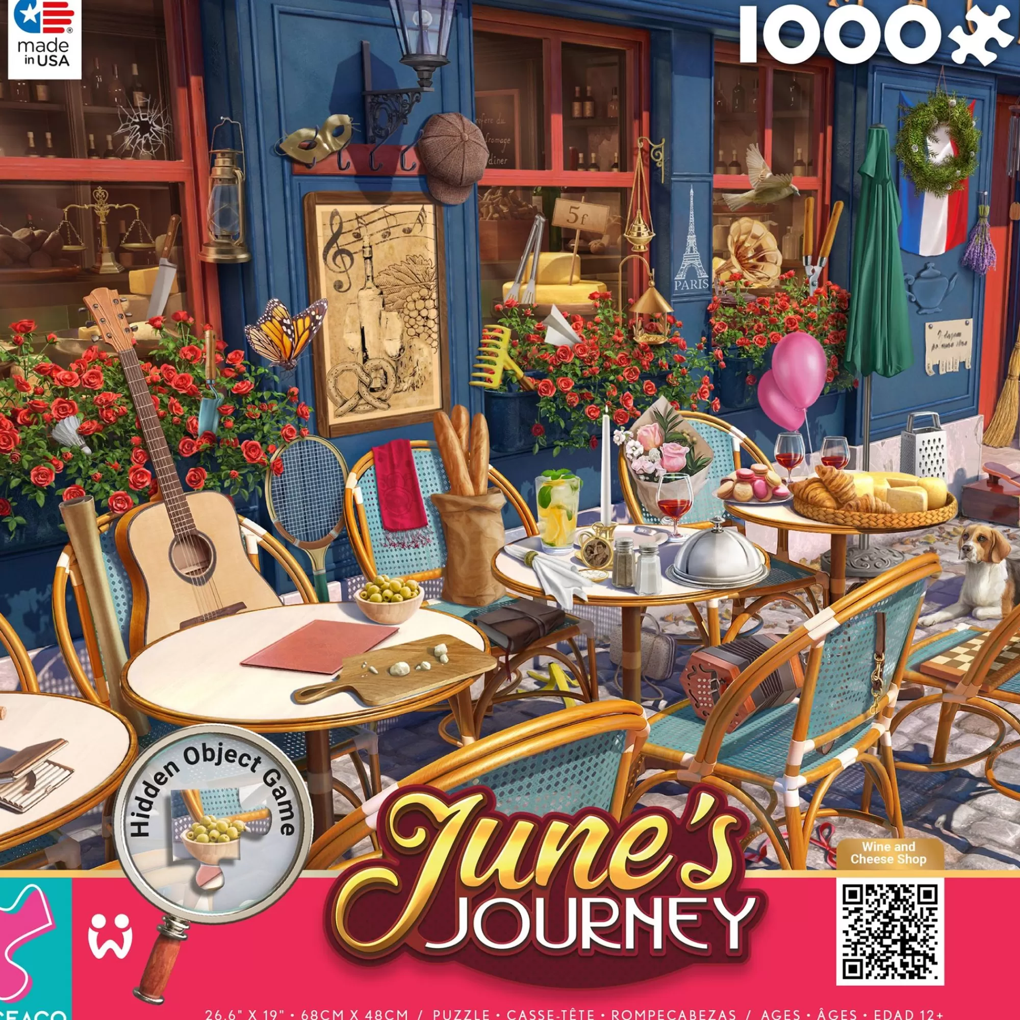 Ceaco June'S Journey - Wine And Cheese Shop - 1000 Piece Puzzle* Made In Usa' Puzzles