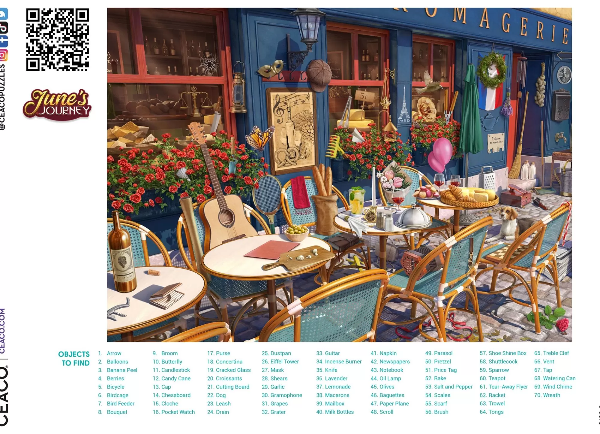 Ceaco June'S Journey - Wine And Cheese Shop - 1000 Piece Puzzle* Made In Usa' Puzzles