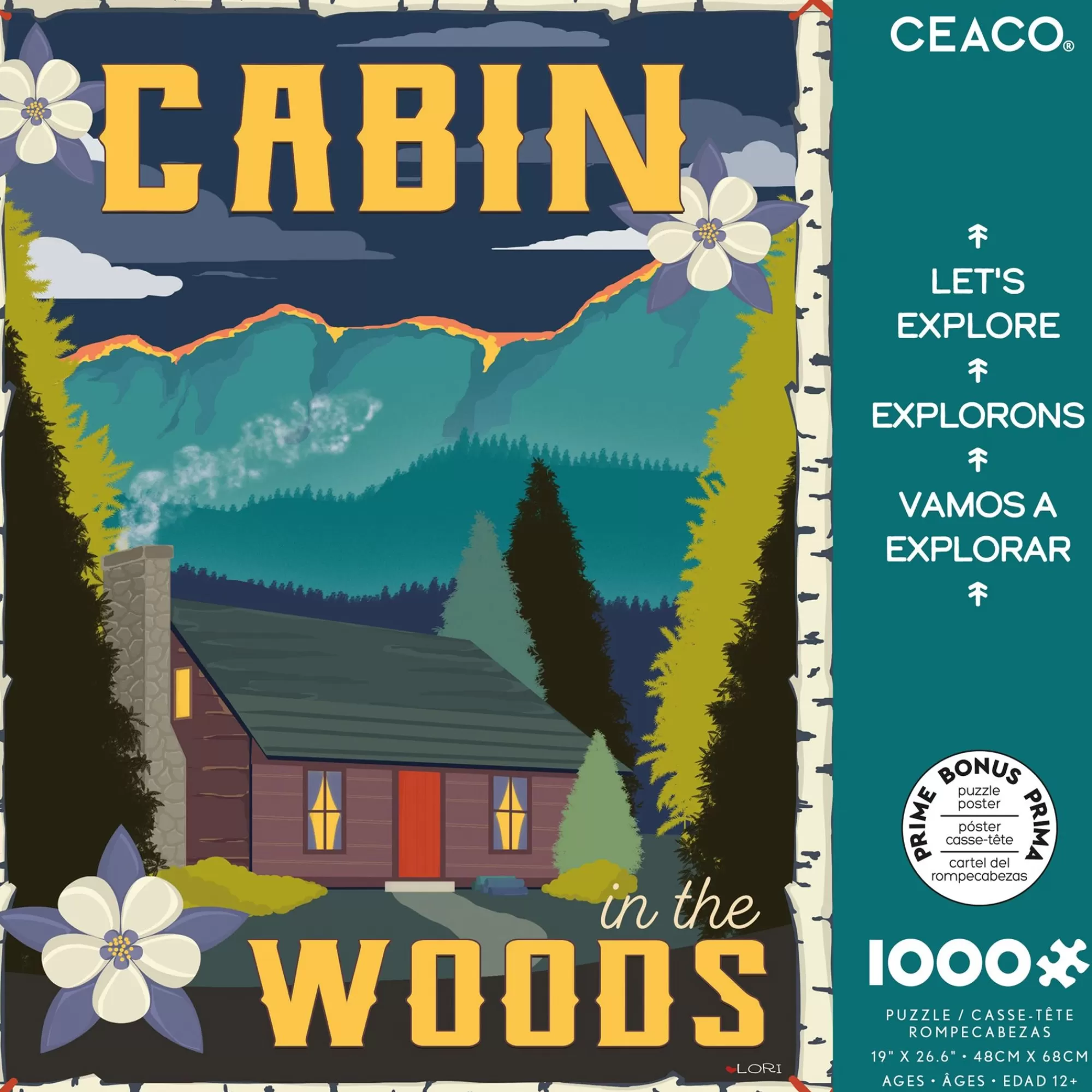 Ceaco Let'S Explore - Cabin In The Woods - 1000 Piece Puzzle* Made In Usa' Puzzles