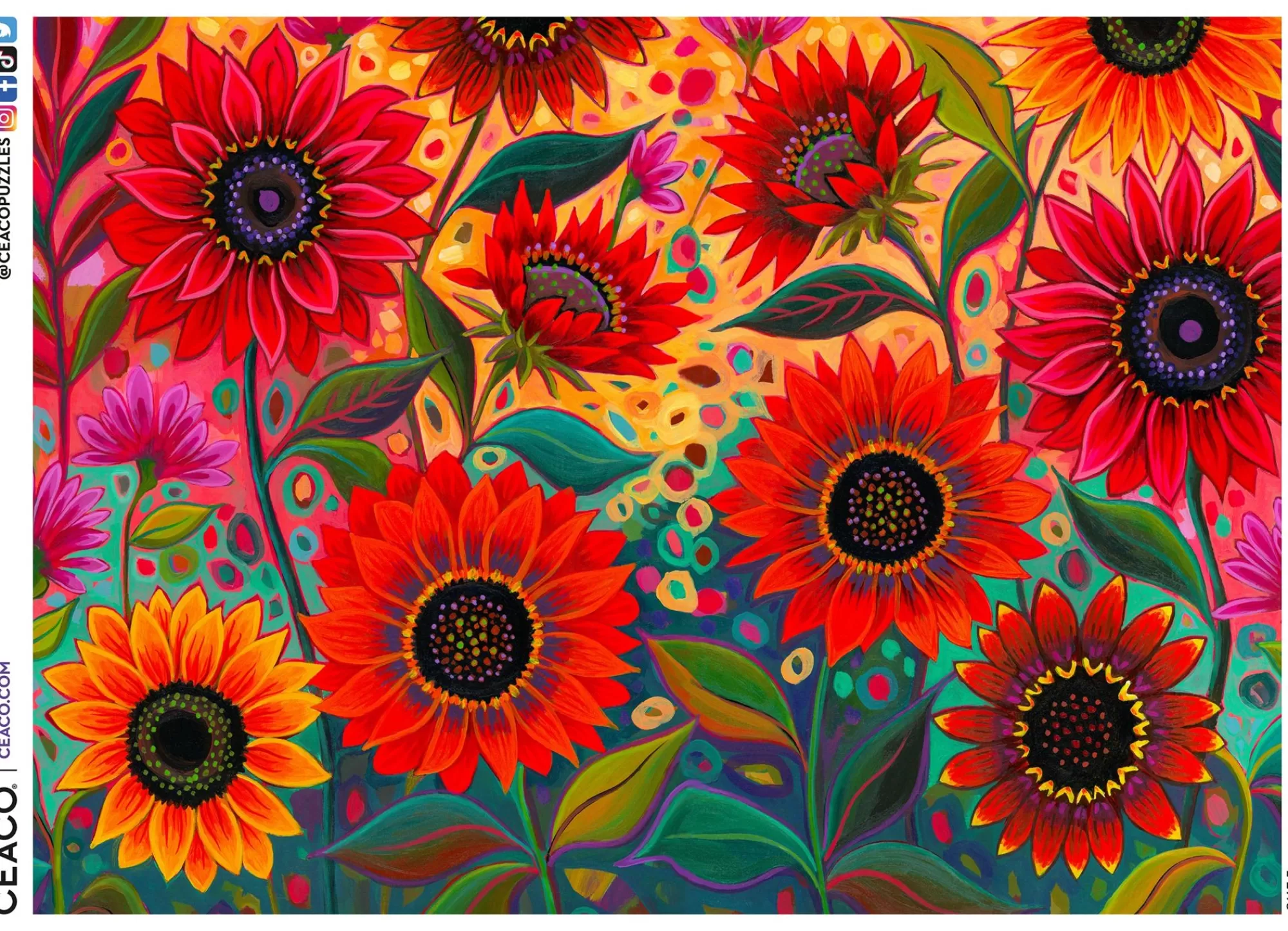 Ceaco Peggy'S Garden - For The Love Of Sunflowers - 1000 Piece Puzzle* Flowers Puzzles