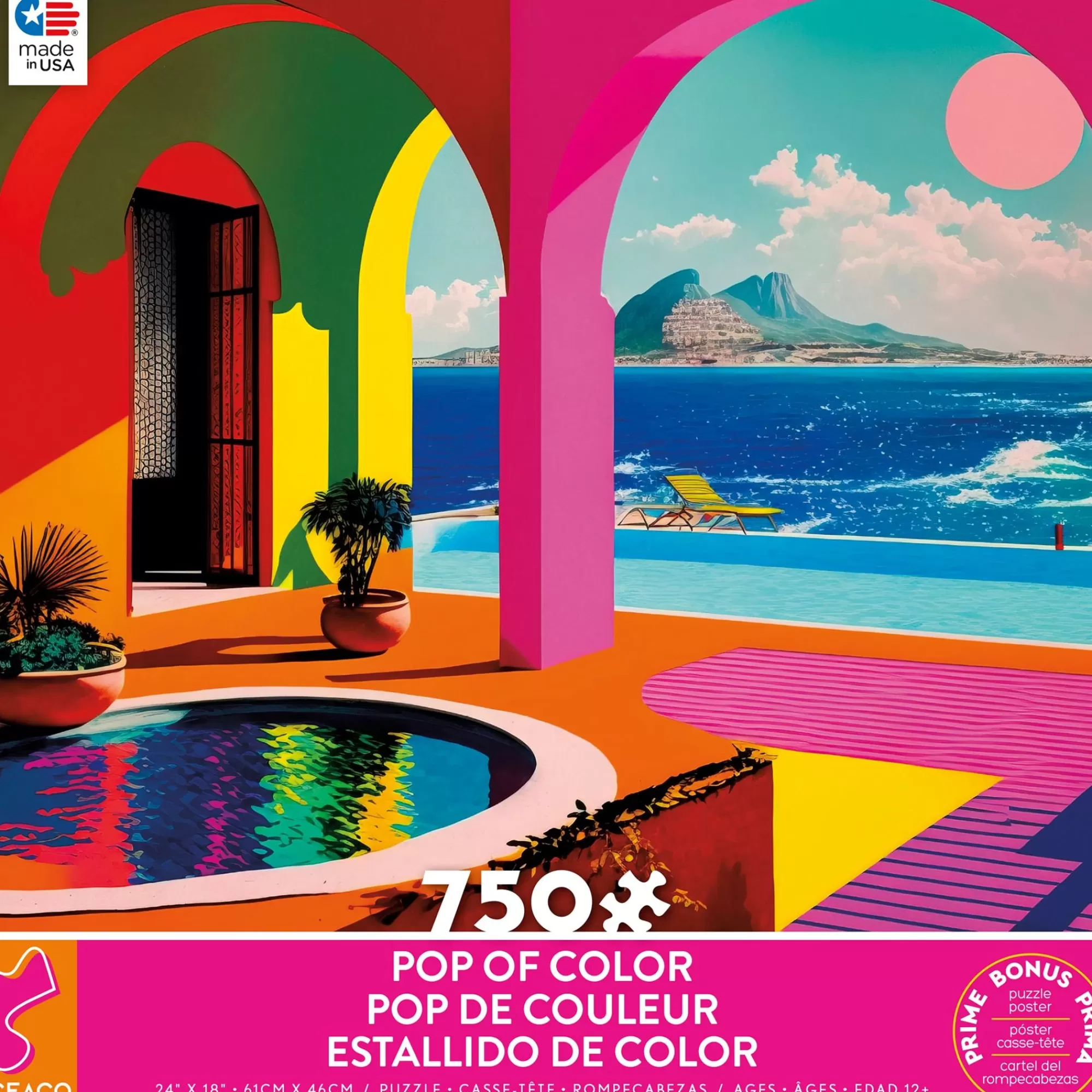 Ceaco Pop Of Color - 750 Piece Puzzle* Made In Usa' Puzzles