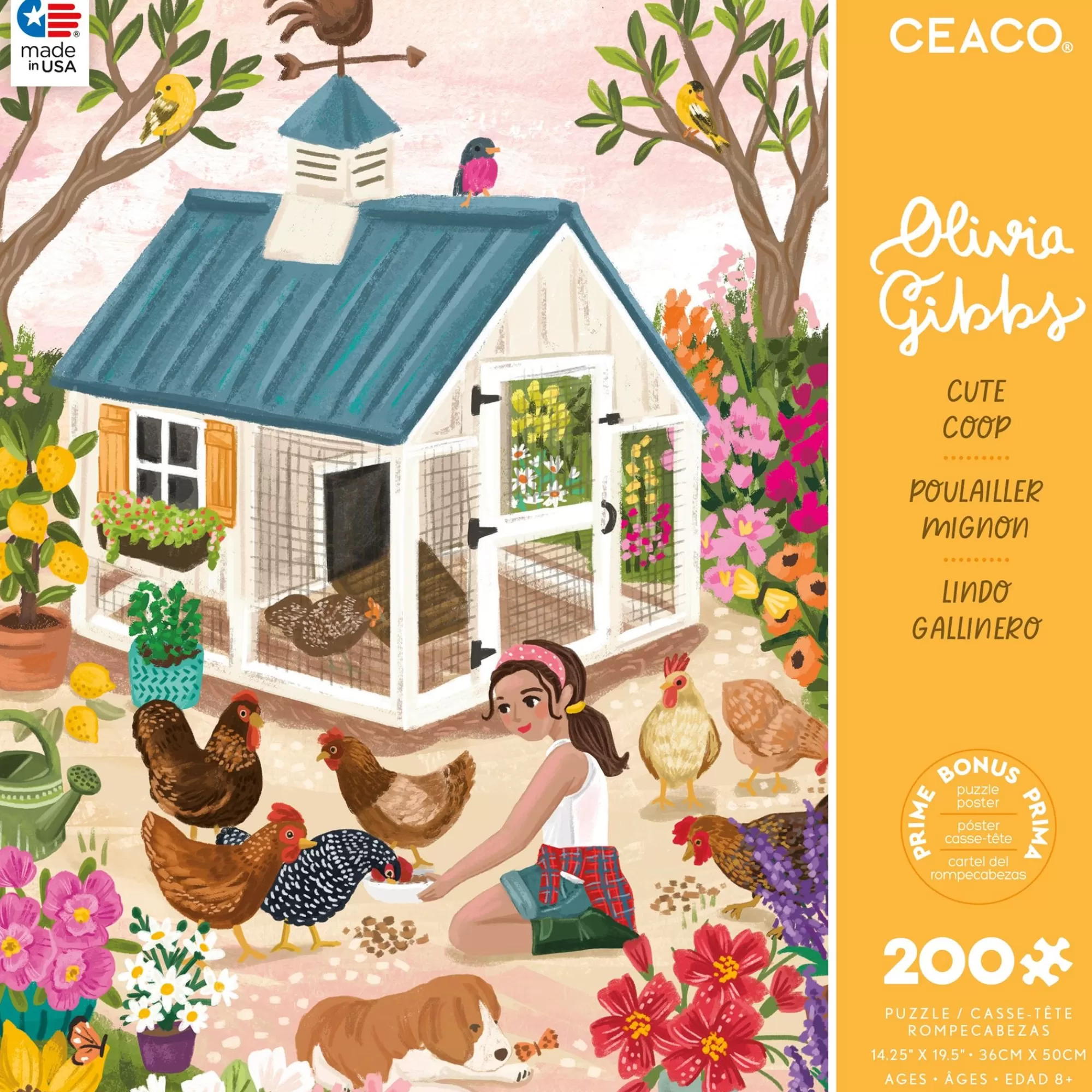 Ceaco This Girl Can - Cute Coop (Olivia Gibbs) - 200 Piece Puzzle* Kids Puzzles