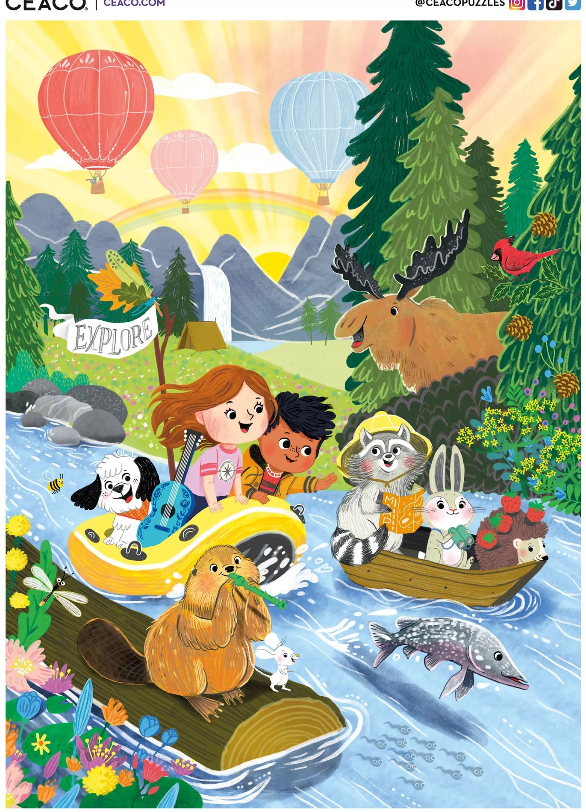 Ceaco This Girl Can - Let'S Explore! (Charlotte Bruijn) - 200 Piece Puzzle* Kids Puzzles