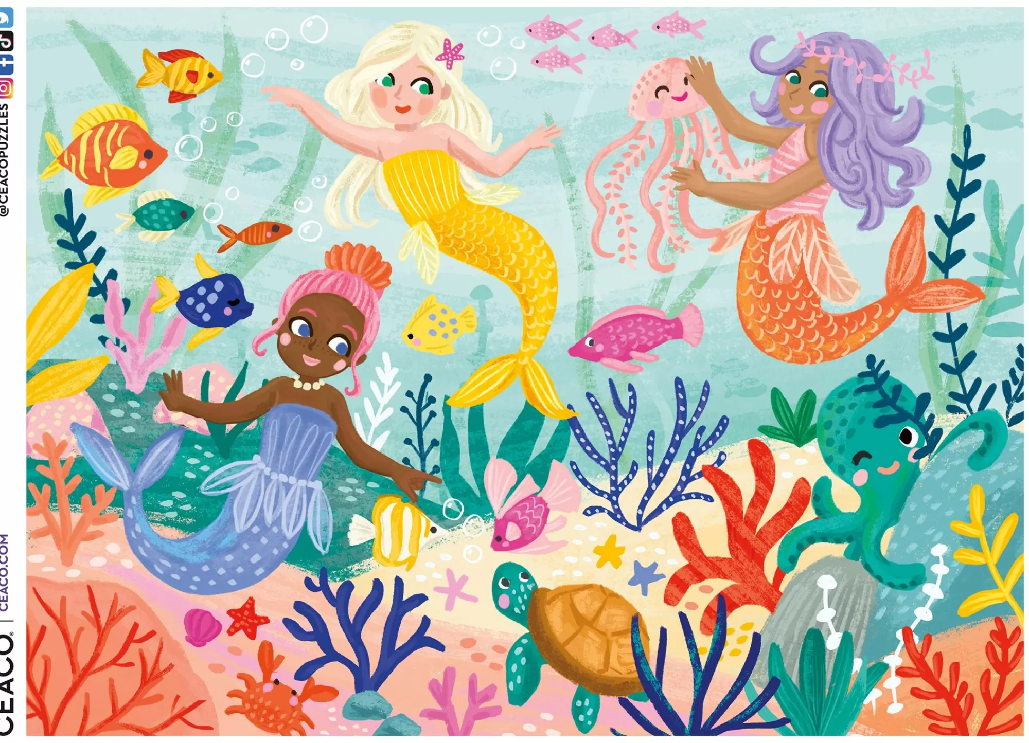 Ceaco This Girl Can - Mini Mermaids (Olivia Gibbs) - 200 Piece Puzzle* Kids Puzzles