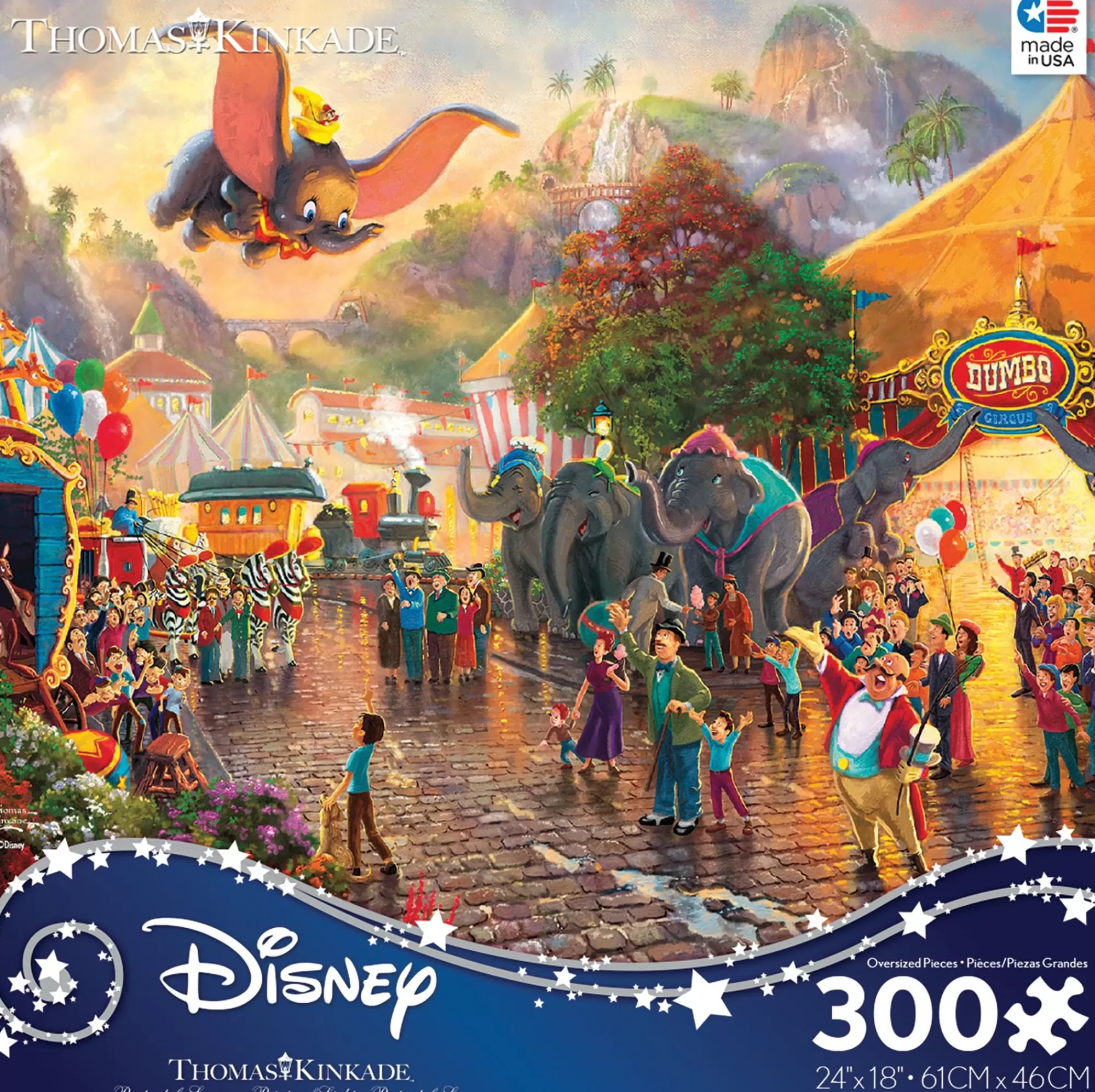 Ceaco Thomas Kinkade Disney - Dumbo - 300 Oversized Piece Puzzle* Disney Puzzles