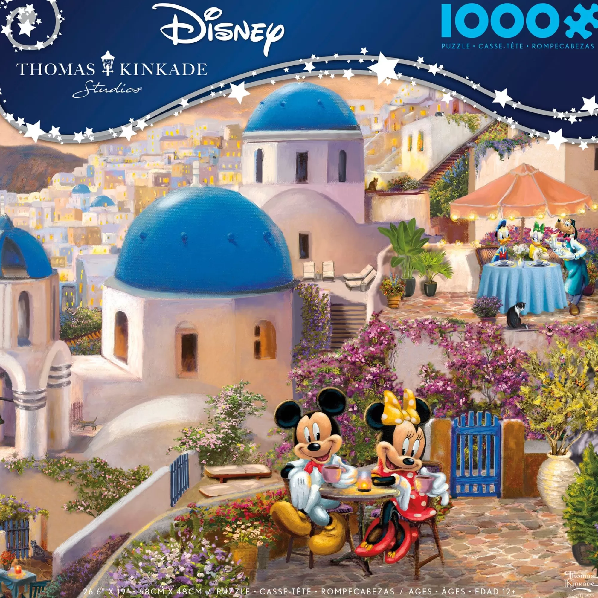 Ceaco Thomas Kinkade Disney - Mickey And Minnie In Greece - 1000 Piece Puzzle* Disney Puzzles