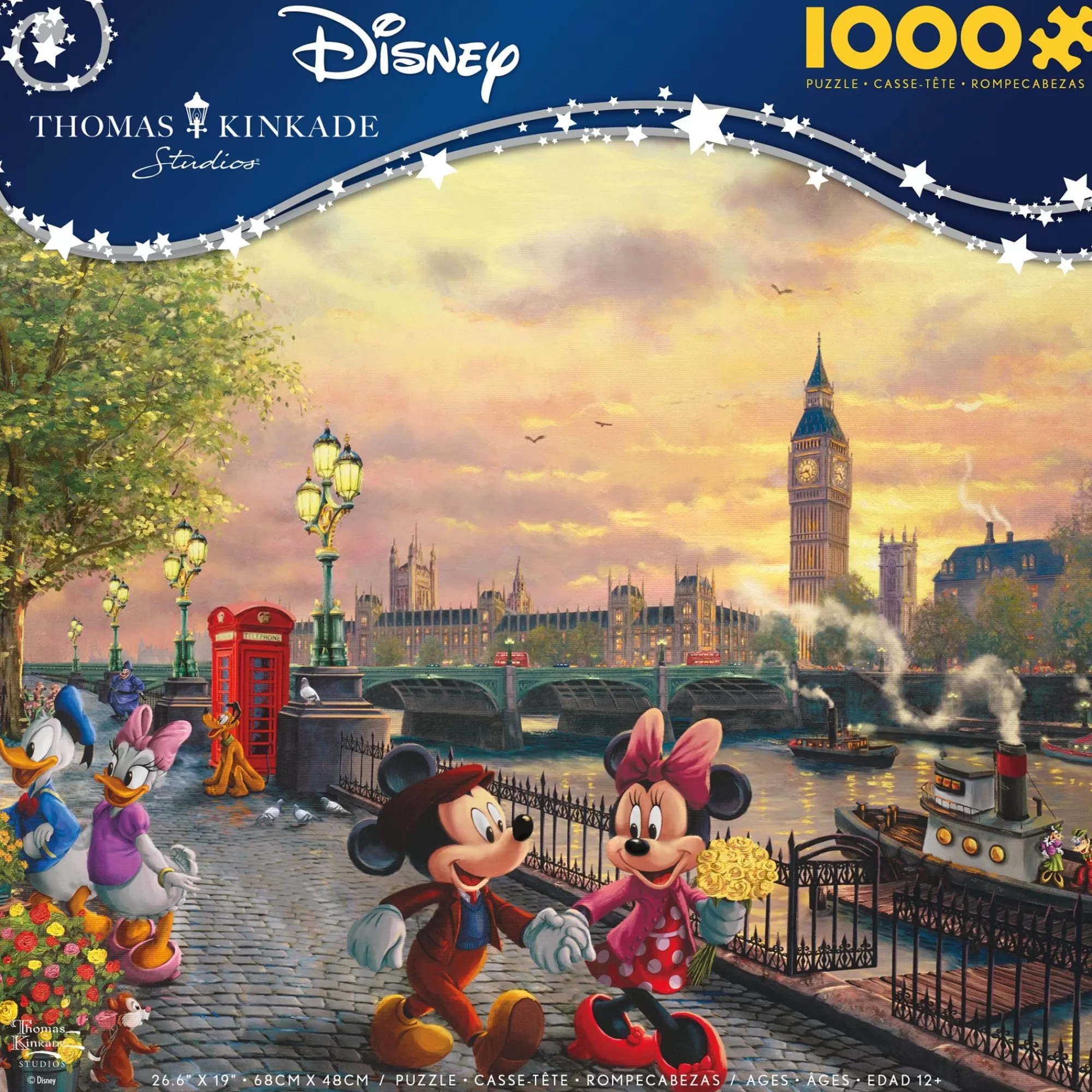 Ceaco Thomas Kinkade Disney - Mickey And Minnie In London - 1000 Piece Puzzle* Disney Puzzles