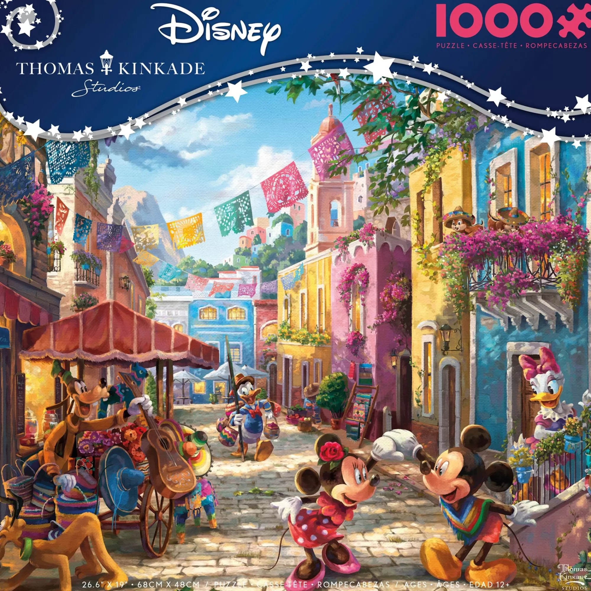 Ceaco Thomas Kinkade Disney - Mickey And Minnie In Mexico - 1000 Piece Puzzle* Disney Puzzles