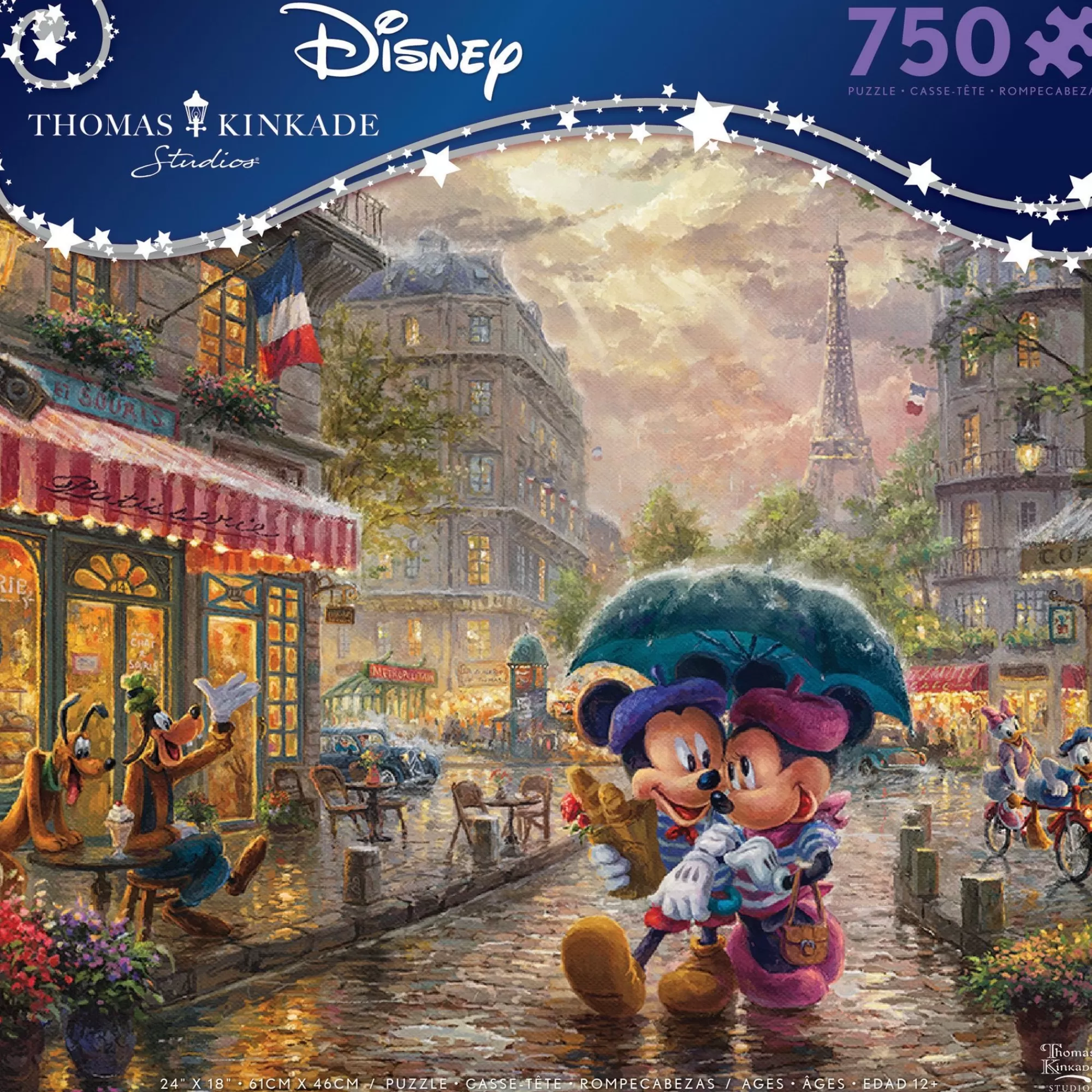 Ceaco Thomas Kinkade Disney - Mickey And Minnie Paris - 750 Piece Puzzle* Disney Puzzles