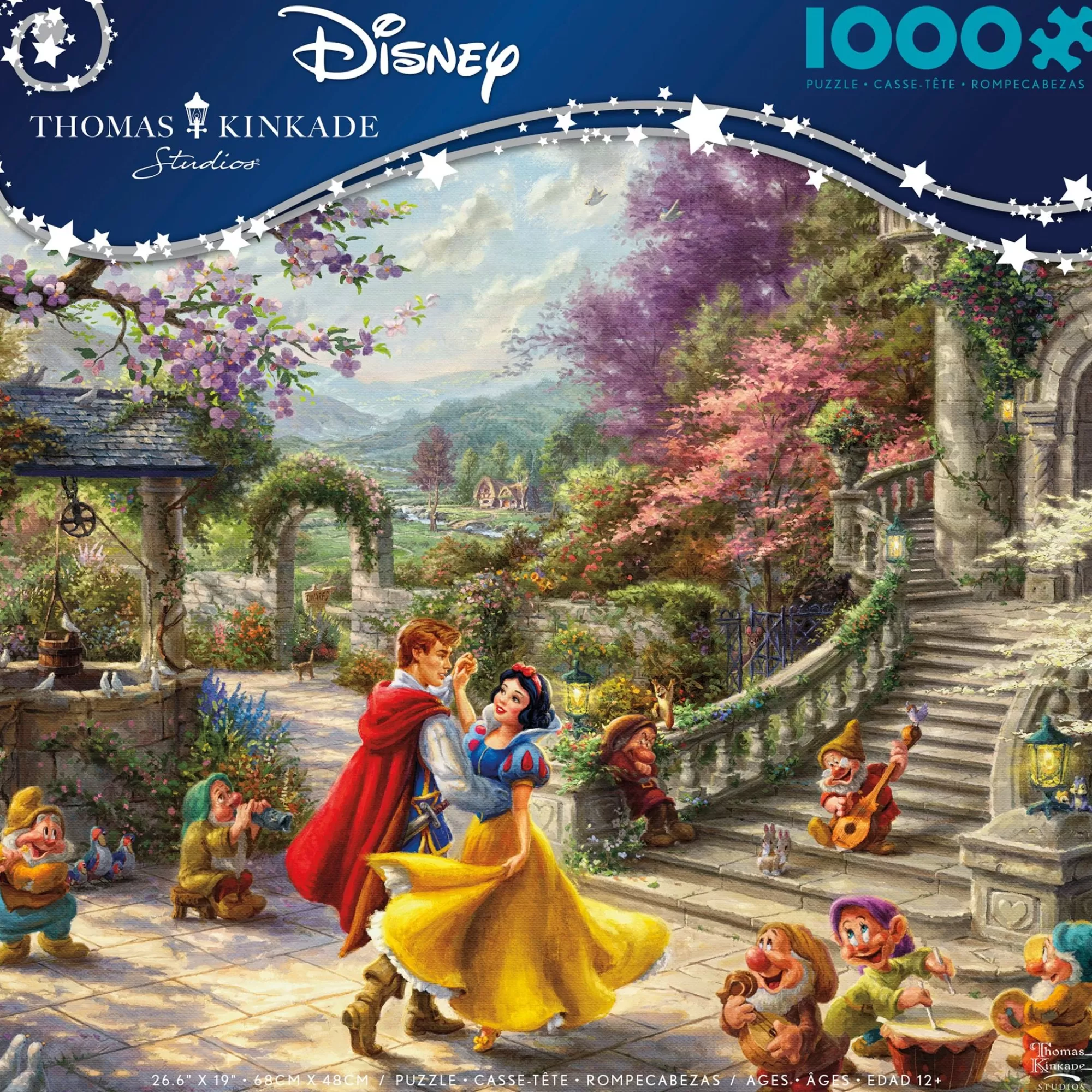 Ceaco Thomas Kinkade Disney - Snow White Dancing In The Sunlight - 1000 Piece Puzzle* Holiday Puzzles