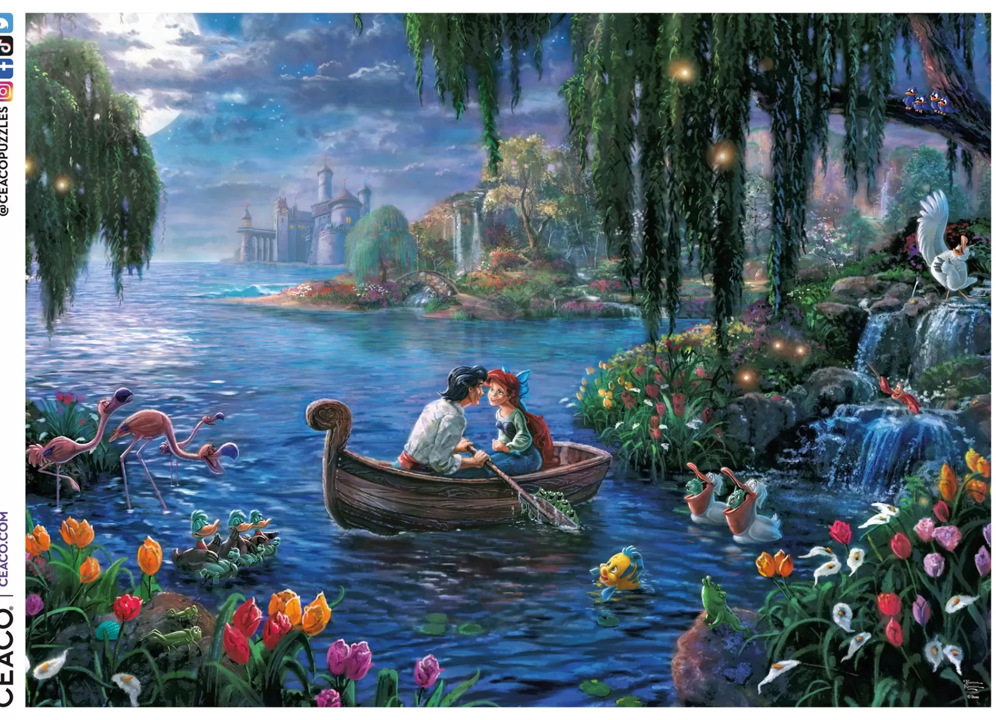 Ceaco Thomas Kinkade Disney - The Little Mermaid Ii - 1000 Piece Puzzle* Disney Puzzles